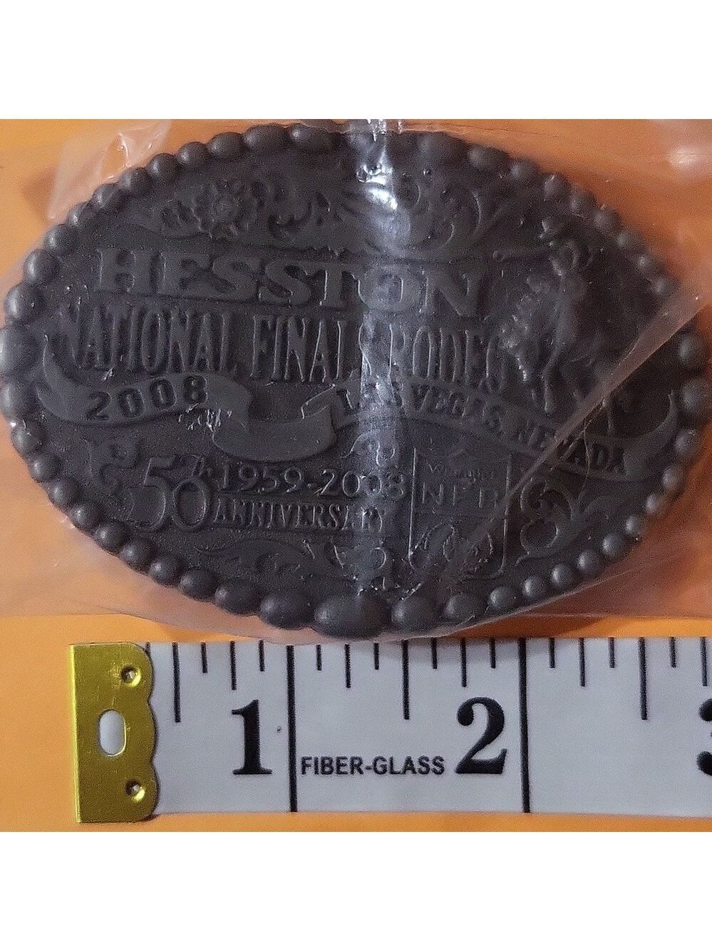 HESSTON NATIONAL FINALS RODEO BELT BUCKLE 2008